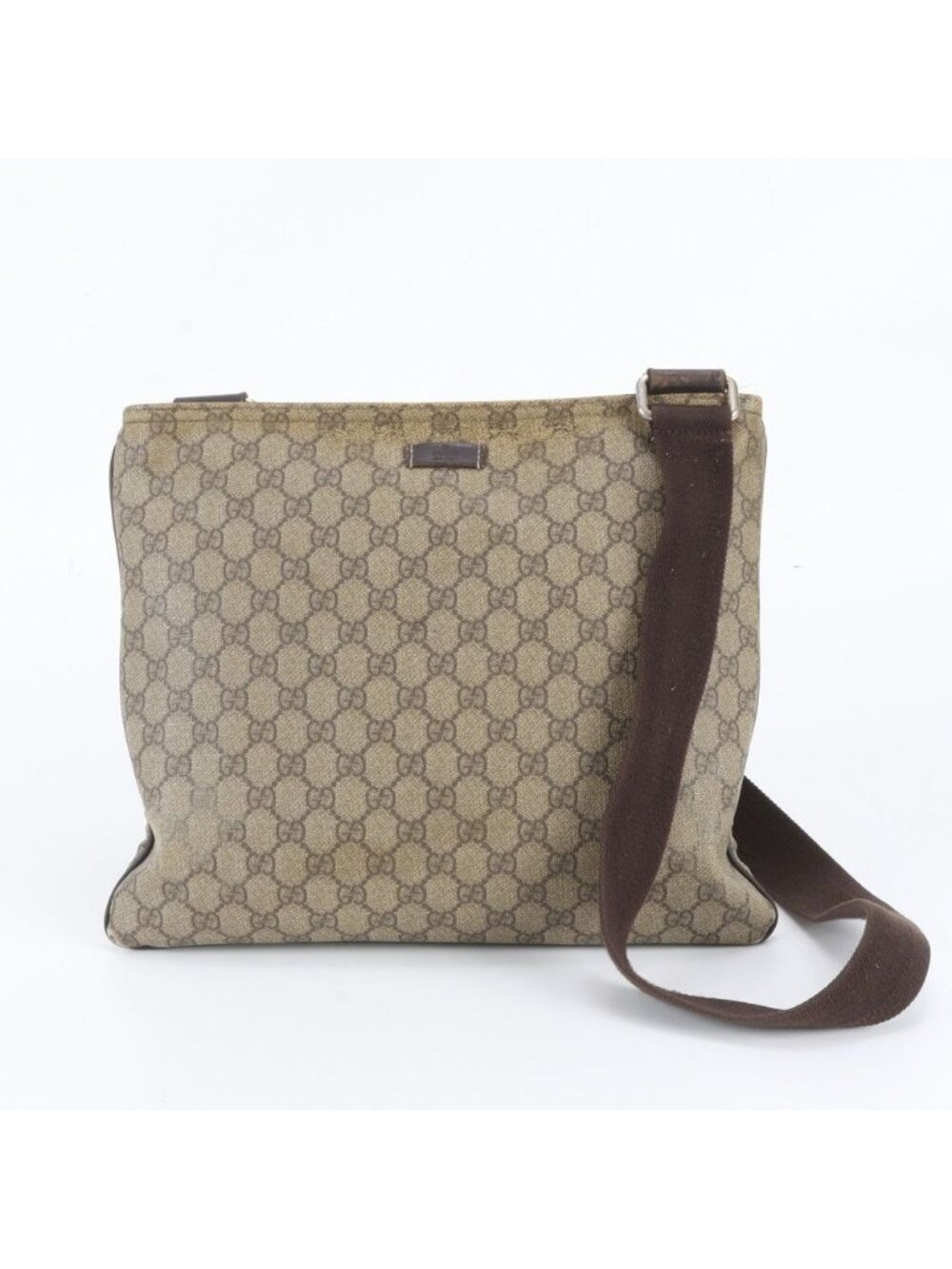 Gucci GG Supreme Leather Shoulder Bag Crossbody Messenger Business